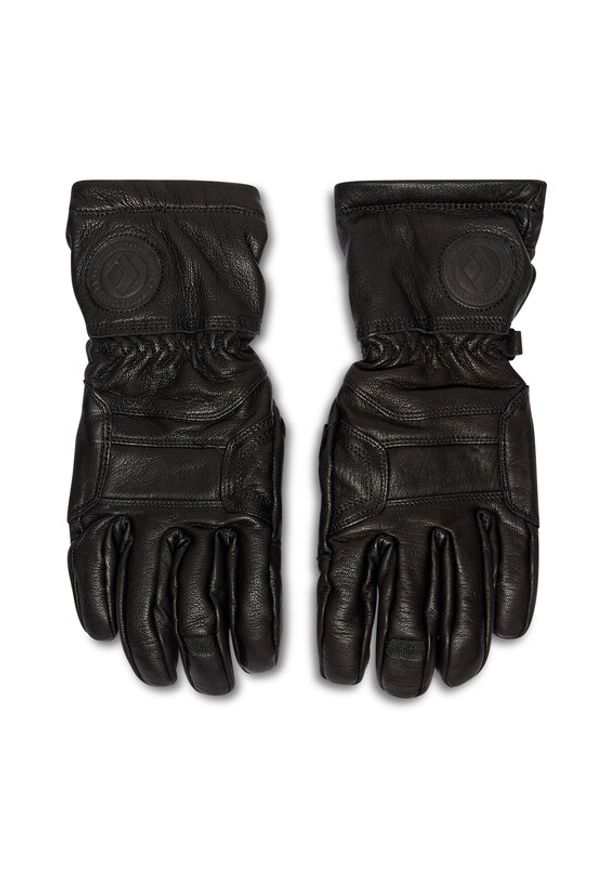 Black Diamond Rękawiczki Kingpin Gloves BD801422 Czarny. Kolor: czarny. Materiał: skóra