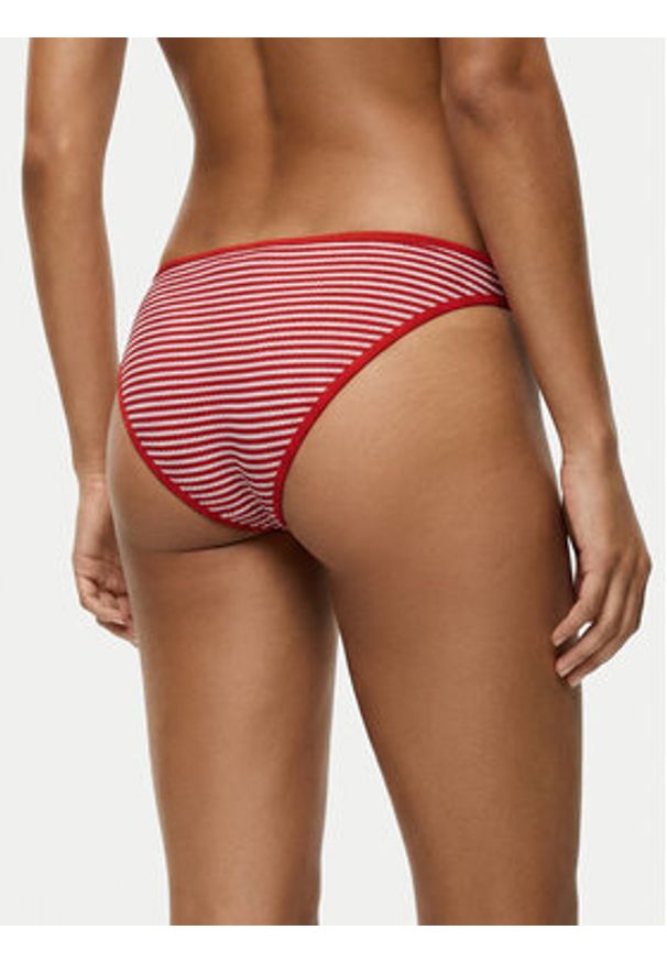 Seafolly Dół od bikini Clubhouse 40316-281 Pomarańczowy. Kolor: pomarańczowy. Materiał: syntetyk