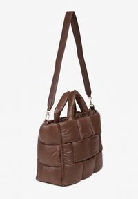Renee - Brązowa Torebka Typu Shopper Ozdobiona Wypukłym Pikowaniem Vamiste. Kolor: brązowy. Wzór: aplikacja. Materiał: pikowane. Styl: casual #4