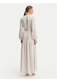 Marciano Guess Sukienka koszulowa G6GK59 W2349 Écru Regular Fit. Materiał: syntetyk. Typ sukienki: koszulowe #3