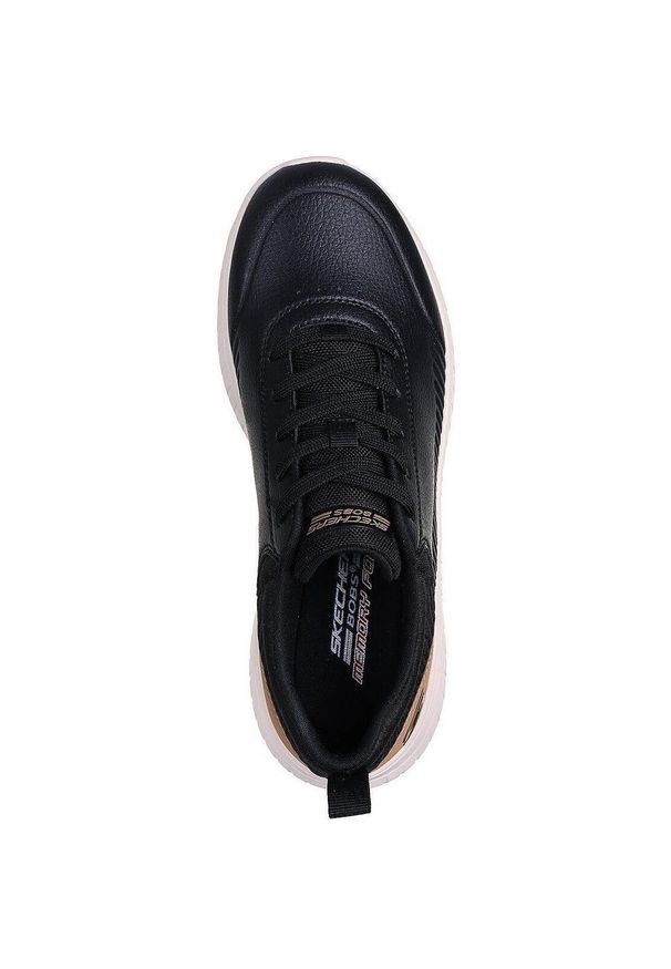 skechers - Buty Skechers Bobs Squad Chaos-Heeling Alive, Kobiety. Kolor: czarny. Materiał: skóra ekologiczna, materiał