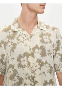 Calvin Klein Koszula Flower K10K112703 Beżowy Regular Fit. Kolor: beżowy. Materiał: lyocell