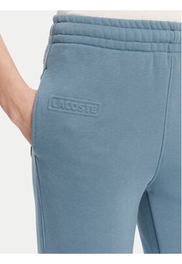 Lacoste Spodnie dresowe XF0353 Niebieski Regular Fit. Kolor: niebieski. Materiał: bawełna
