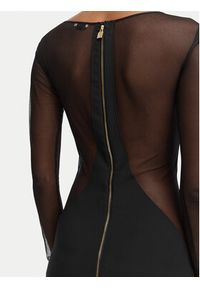 Elisabetta Franchi Sukienka koktajlowa AB-898-62E2 Czarny Slim Fit. Kolor: czarny. Materiał: syntetyk. Styl: wizytowy #3