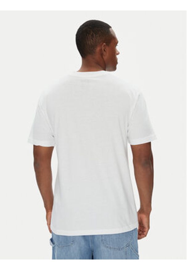 DC Shoes T-Shirt ADYZT05461 Biały Regular Fit. Kolor: biały. Materiał: bawełna