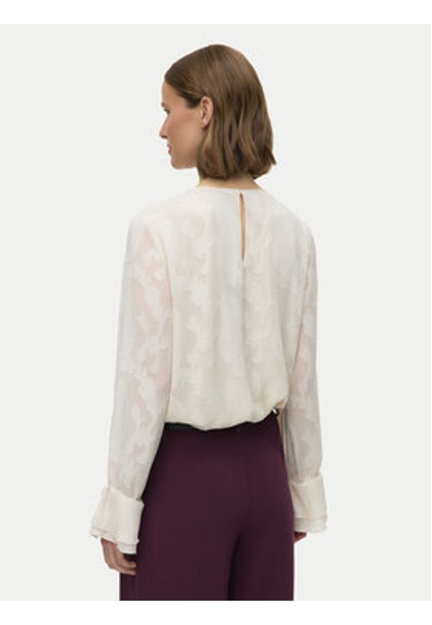 Vero Moda Bluzka Mishi 10335512 Beżowy Regular Fit. Kolor: beżowy. Materiał: syntetyk