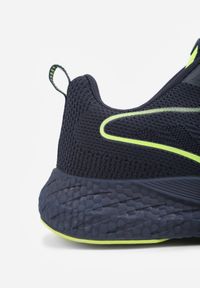 Born2be - Niebiesko-Zielone Buty Sportowe Sneakersy z Ozdobnym Paskiem z Boku Damamene. Okazja: na co dzień. Zapięcie: pasek. Kolor: niebieski. Materiał: jeans, dresówka #2