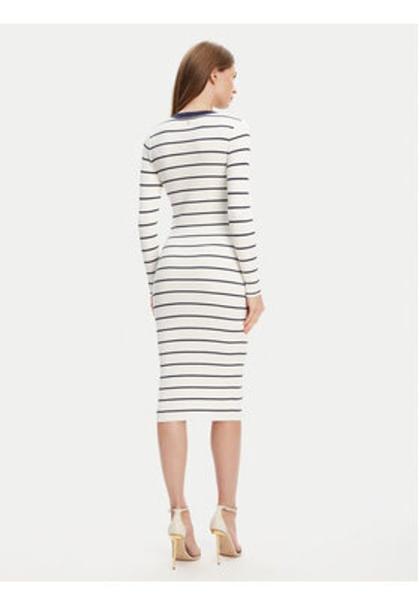 Guess Sukienka dzianinowa W5YK98 Z2YK2 Biały Slim Fit. Kolor: biały. Materiał: wiskoza