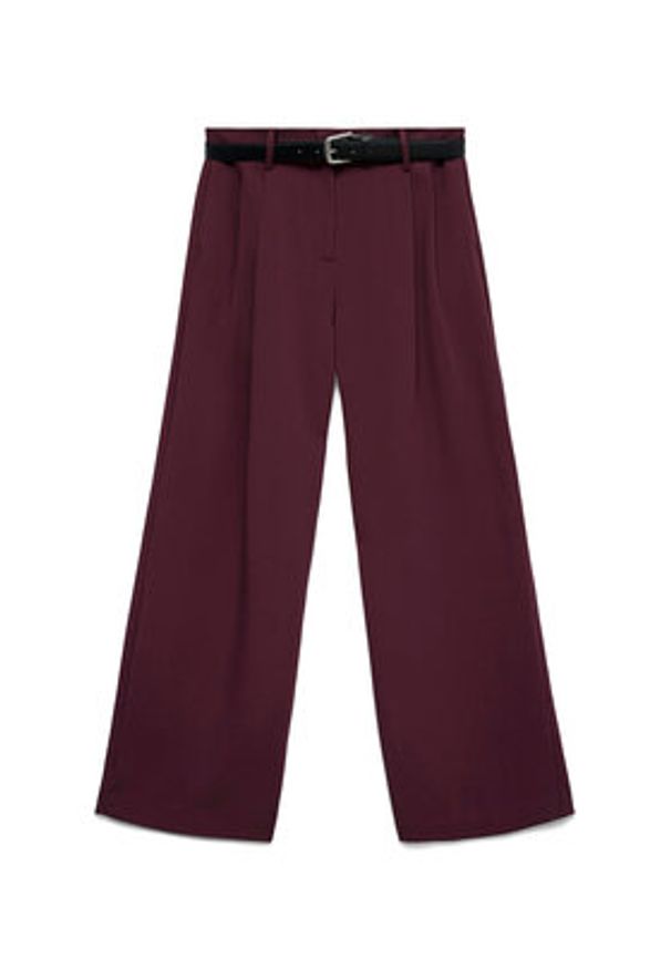 Vero Moda Spodnie materiałowe Michell 10336373 Fioletowy Wide Leg. Kolor: fioletowy. Materiał: syntetyk