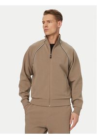 BOSS Dres 50555906 Beżowy ciemny Regular Fit. Kolor: beżowy. Materiał: syntetyk, bawełna #5