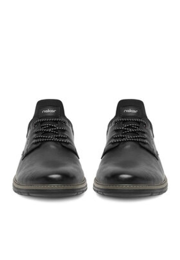 Rieker Półbuty 14454-01 Czarny. Kolor: czarny. Materiał: skóra