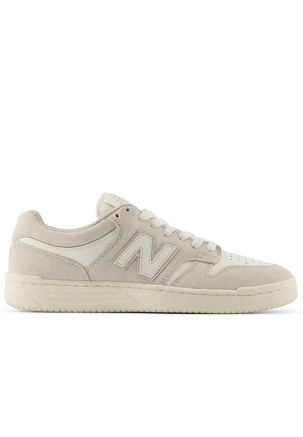 Buty unisex New Balance Numeric UN480VAN - beżowe. Kolor: beżowy. Materiał: materiał, zamsz, syntetyk, guma, skóra. Szerokość cholewki: normalna. Sport: bieganie