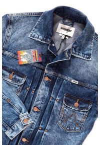 Wrangler - KURTKA JEANSOWA WRANGLER RETRO JACKET BANG ON W442GW24F 112128844. Materiał: jeans. Wzór: aplikacja. Styl: retro #2