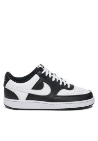 Nike - NIKE COURT VISION LO NN Sneakersy damskie. Okazja: na co dzień. Kolor: czarny. Materiał: guma, materiał. Szerokość cholewki: normalna. Model: Nike Court