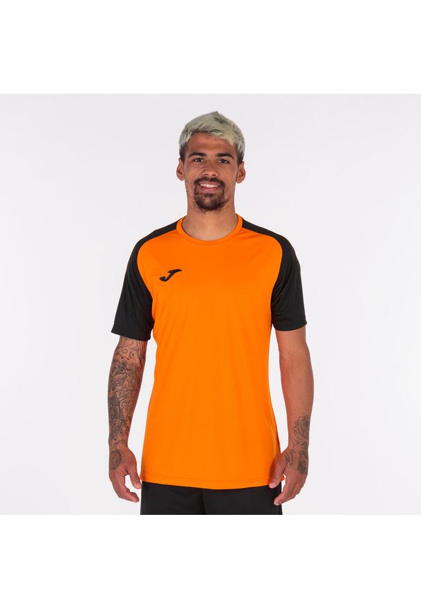 Koszulka do piłki nożnej męska Joma Academy IV. Kolor: wielokolorowy, czarny, pomarańczowy. Materiał: poliester. Sport: piłka nożna