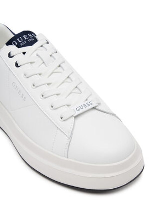 Guess Sneakersy FMTLBA LEL12 Biały. Kolor: biały. Materiał: skóra