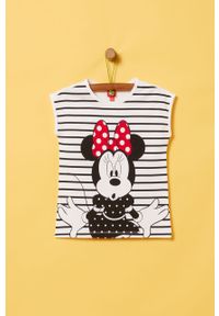 OVS - T-shirt dziecięcy x Disney 104-140 cm. Okazja: na co dzień. Kolor: biały. Materiał: bawełna, dzianina, elastan. Wzór: motyw z bajki. Styl: casual #1