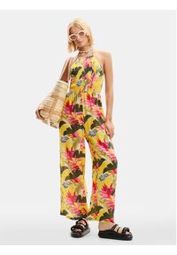 Desigual Kombinezon Tropical Party 24SWMW22 Kolorowy Relaxed Fit. Materiał: wiskoza. Wzór: kolorowy #5