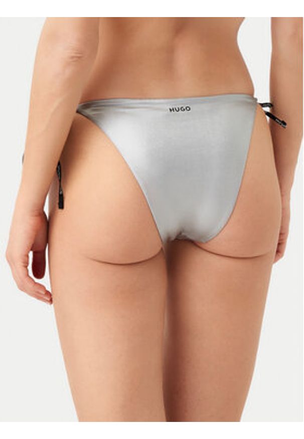 Hugo - HUGO Dół od bikini Pure 50535235 Srebrny. Kolor: srebrny. Materiał: syntetyk