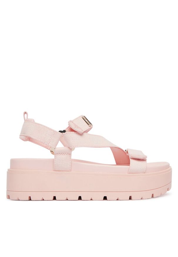 Guess Sandały FLJFTT DEN03 Różowy jasny. Kolor: różowy. Materiał: materiał
