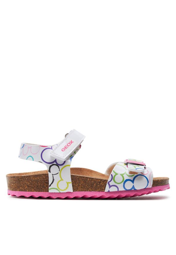 Geox Sandały J Adriel Girl J158MC 000FC C0653 S Biały. Kolor: biały