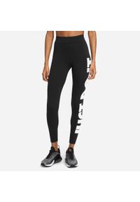 Legginsy Damskie Nike W NSW Essential GX HR JDI. Stan: podwyższony. Kolor: czarny. Sport: fitness
