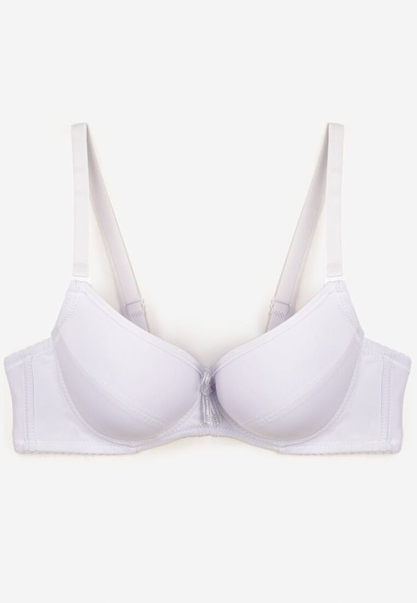 Renee - Biały Biustonosz z Odpinanymi Ramiączkami Full Cup Aristea. Kolor: biały. Rodzaj stanika: odpinane ramiączka