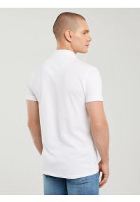Big-Star - Koszulka męska polo biała Markolinos 101. Typ kołnierza: polo. Kolor: biały. Materiał: jeans, tkanina. Wzór: kolorowy. Styl: klasyczny, elegancki #4