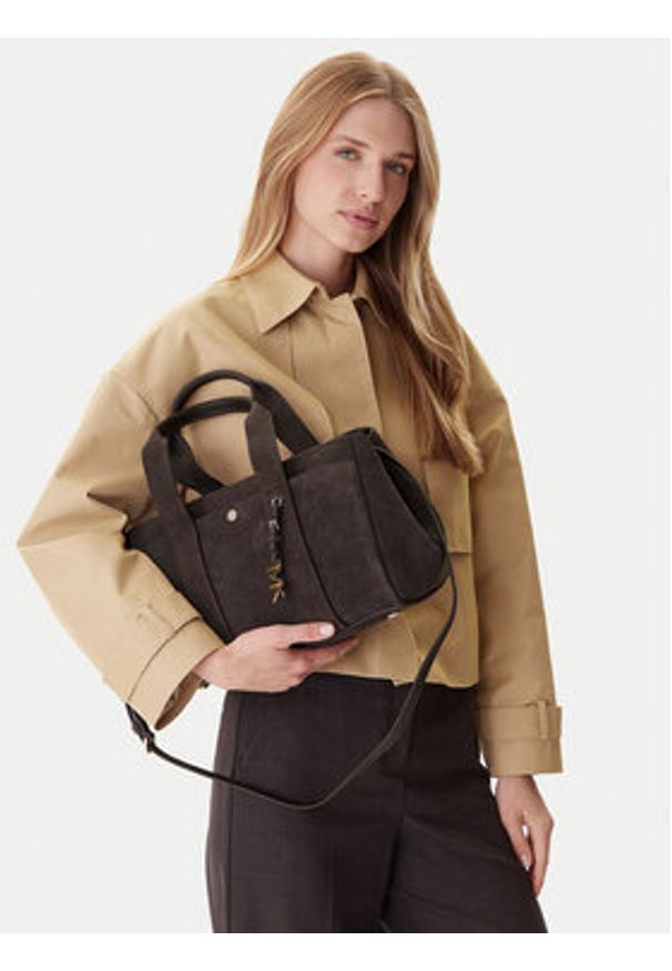 MICHAEL Michael Kors Torebka Romee 30F5G1ZS1S Brązowy. Kolor: brązowy. Materiał: skórzane, zamszowe