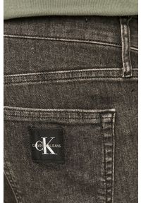 Calvin Klein Jeans - Szorty jeansowe. Okazja: na co dzień. Kolor: szary. Styl: casual #2