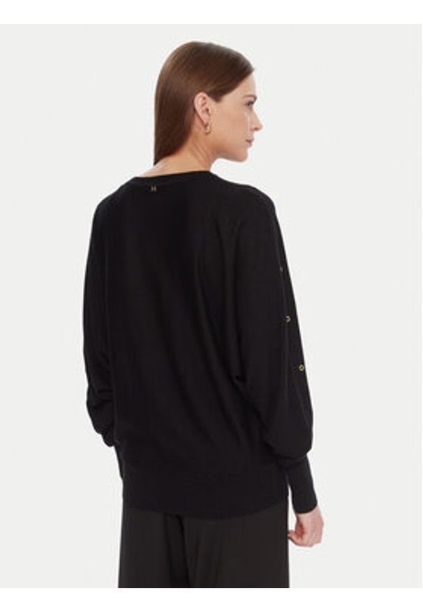 Lola Casademunt by Maite Sweter MF2511023 Czarny Oversize. Kolor: czarny. Materiał: syntetyk