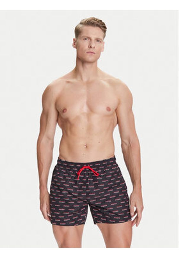 Hugo - HUGO Szorty kąpielowe Dody 50545401 Czarny Regular Fit. Kolor: czarny. Materiał: syntetyk