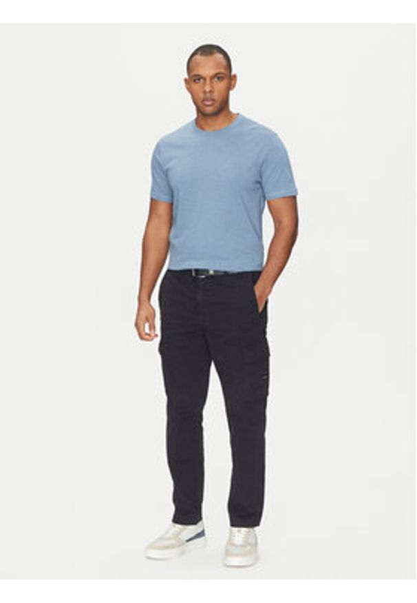 BOSS T-Shirt Tegood 50508243 Niebieski Regular Fit. Kolor: niebieski. Materiał: bawełna