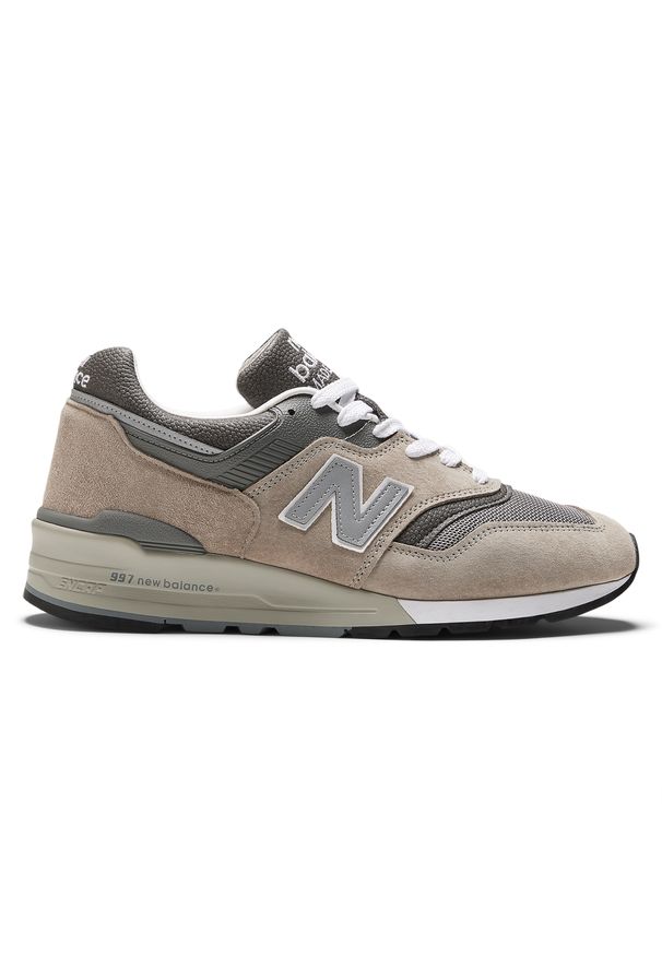 Buty unisex New Balance U997GY - beżowe. Kolor: beżowy. Materiał: syntetyk, zamsz, materiał