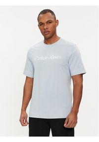 Calvin Klein Performance T-Shirt 00GMS4K190 Błękitny Regular Fit. Kolor: niebieski. Materiał: bawełna #1