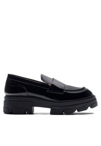 Badura Loafersy VILA-2876 Czarny. Kolor: czarny. Materiał: skóra