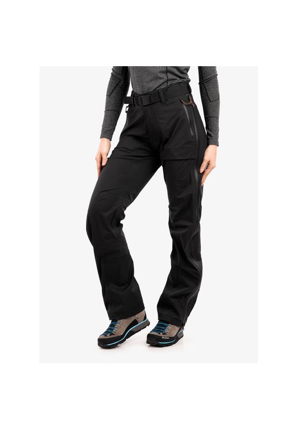 Fjällräven - Spodnie trekkingowe damskie Fjallraven Keb Eco-Shell Trousers. Kolor: czarny. Sport: turystyka piesza