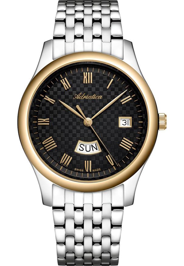 Zegarek Adriatica Zegarek męski Adriatica A1025.2166Q srebrny. Kolor: srebrny