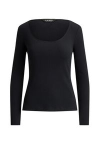 Lauren Ralph Lauren - LAUREN RALPH LAUREN Bluzka 200980145005 Czarny Slim Fit. Kolor: czarny. Materiał: bawełna #6