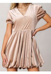 Sinsay - Sukienka mini bombka - złoty. Kolor: złoty. Typ sukienki: bombki. Długość: mini #1