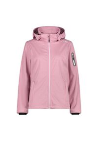 Kurtka przeciwdeszczowa damska z kapturem CMP. Typ kołnierza: kaptur. Kolor: różowy. Sport: turystyka piesza #1