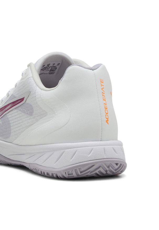 Puma - Damskie buty do piłki ręcznej Accelerate Turbo 4 PUMA. Kolor: różowy, fioletowy, wielokolorowy, biały. Sport: piłka ręczna