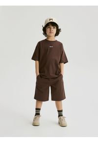 Reserved - Bawełniany komplet - ciemnobrązowy. Kolor: brązowy. Materiał: bawełna #1