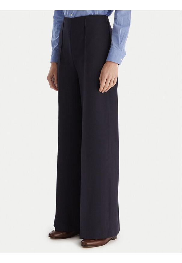 TOMMY HILFIGER - Tommy Hilfiger Spodnie palazzo WW0WW48406 Granatowy Wide Leg. Kolor: niebieski. Materiał: syntetyk