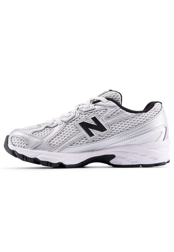 Buty dziecięce New Balance PZ740NW – szare. Kolor: szary. Materiał: materiał, syntetyk. Szerokość cholewki: normalna. Sezon: lato. Sport: turystyka piesza