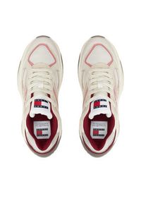 Tommy Jeans Sneakersy Trendy Retro Runner EN0EN02550 Czerwony. Kolor: czerwony