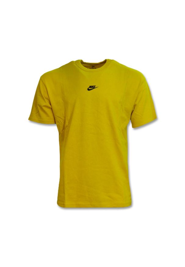 Koszulka sportowa męska Nike Premium Essential z krótkim rękawem. Kolor: żółty. Długość rękawa: krótki rękaw. Długość: krótkie. Sport: koszykówka