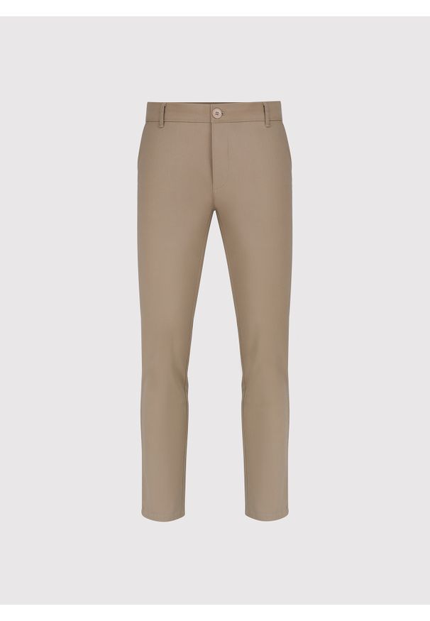 Pako Lorente - PAKO LORENTE – Beżowe spodnie męskie. Kolor: beżowy. Materiał: bawełna, elastan. Sezon: wiosna