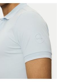 Geox Polo M5510R T3236 F4508 Błękitny Regular Fit. Typ kołnierza: polo. Kolor: niebieski. Materiał: bawełna #4