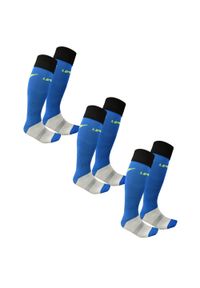 LEGEA - Skarpety piłkarskie C164 niebieskie 3 pary. Kolor: niebieski, wielokolorowy, czarny. Sport: piłka nożna #1
